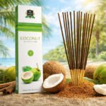 Incienso Coco Alaukik artesanal de aroma tropical