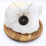 Colgante 7 Arcangeles con Amazonita Acero Plateado