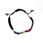 Pulsera 7 chakras macramé con minerales naturales