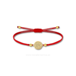 Pulsera roja ajustable con símbolo de 7 Arcángeles