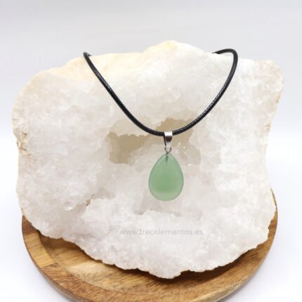 Colgante gota de Aventurina Verde natural