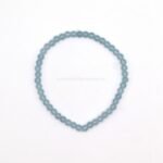 Pulsera Elastica de Aguamarina 4 mm