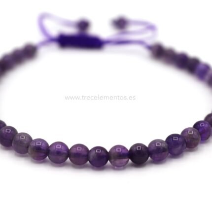 Pulsera de Amatista natural para paz interior e intuicion