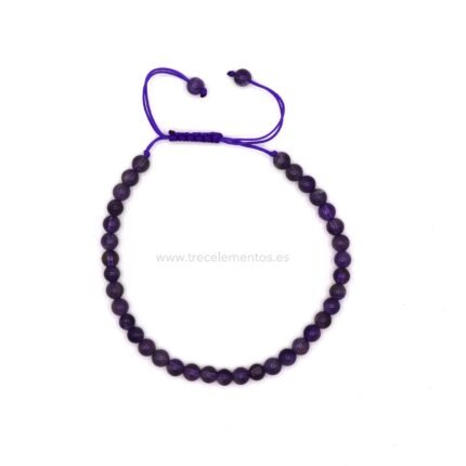 Pulsera Amatista Ajustable de mineral natural