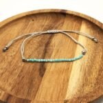 detalle pulsera ajustable amazonita