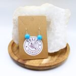 Pendientes de Turquenita natural en plata de ley