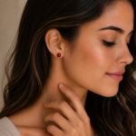 pendientes garra plata cornalina