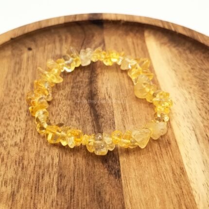 Pulsera Elástica Citrino chip