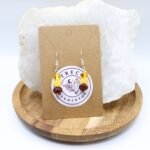 pendientes plata chip ambar