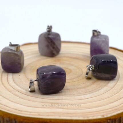 Colgante espiritual de Amatista violeta natural