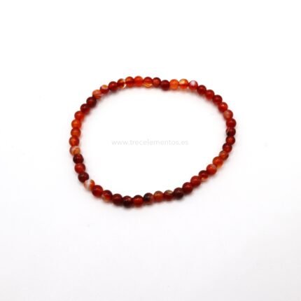 Pulsera Elástica de Cornalina 4mm