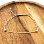 Pulsera energética de cuarzo rutilo natural facetado
