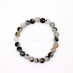 Pulsera Cuarzo Turmalinado natural de 8 mm