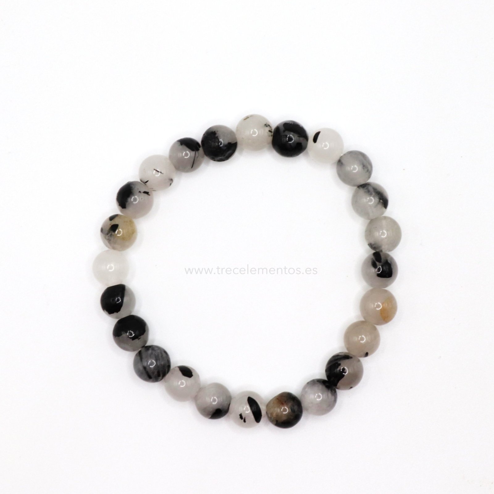 pulsera-cuarzo-turmalinado-8mm Pulsera Cuarzo Turmalinado natural de 8 mm