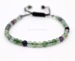 Pulsera Ajustable Fluorita 4mm