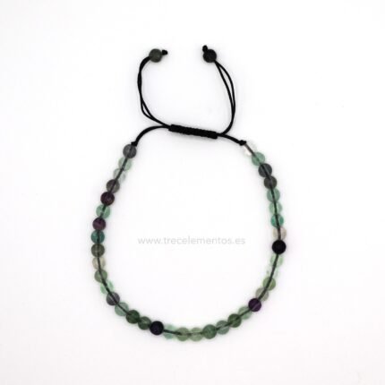 Pulsera Ajustable Fluorita 4mm