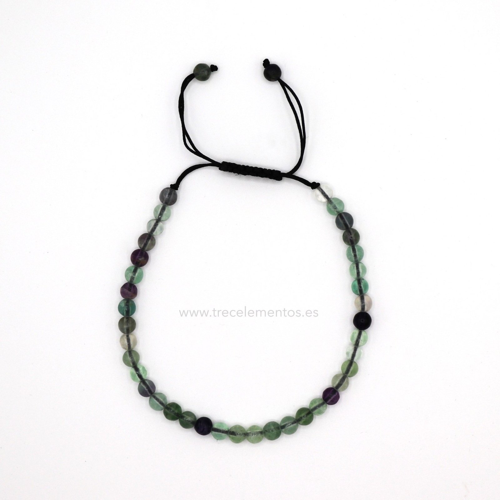 FLUORITA AJUSTABLE_2 Pulsera Ajustable Fluorita 4mm