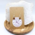 Pendientes de Ojo de Tigre natural en plata de ley forma lágrima
