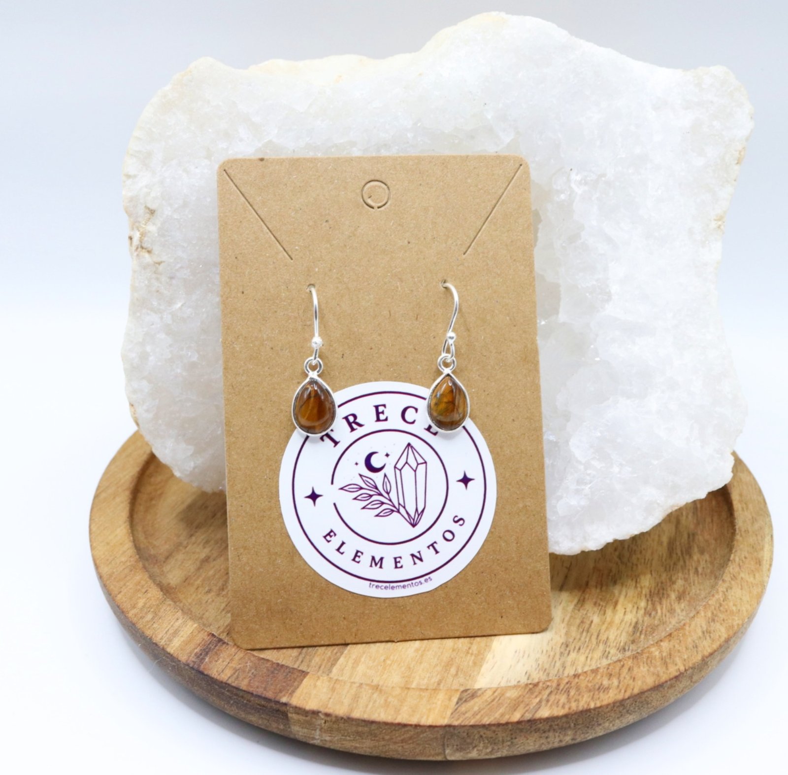 pendientes-ojo-tigre-plata-lagrima Pendientes de Ojo de Tigre natural en plata de ley forma lágrima