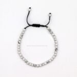 Pulsera Ajustable Howlita 4 mm
