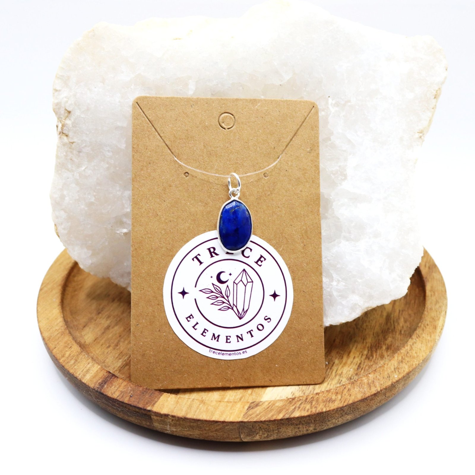 LAPISLAZULI PL Colgante plata facetado de lapislázuli natural