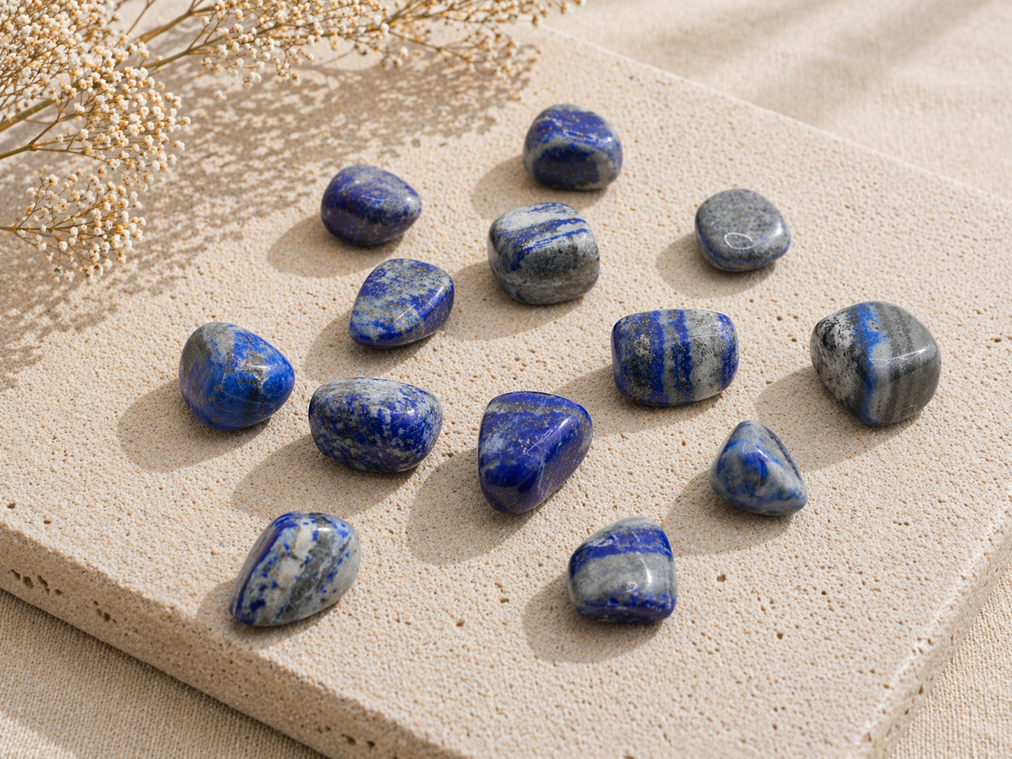 lapislazuli-rodado Mineral canto rodado de Lapislázuli natural
