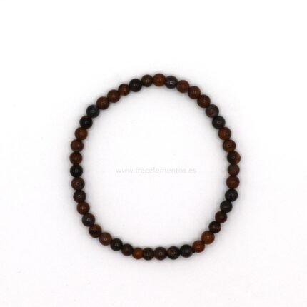 Pulsera Elastica Ojo de Tigre 4 mm