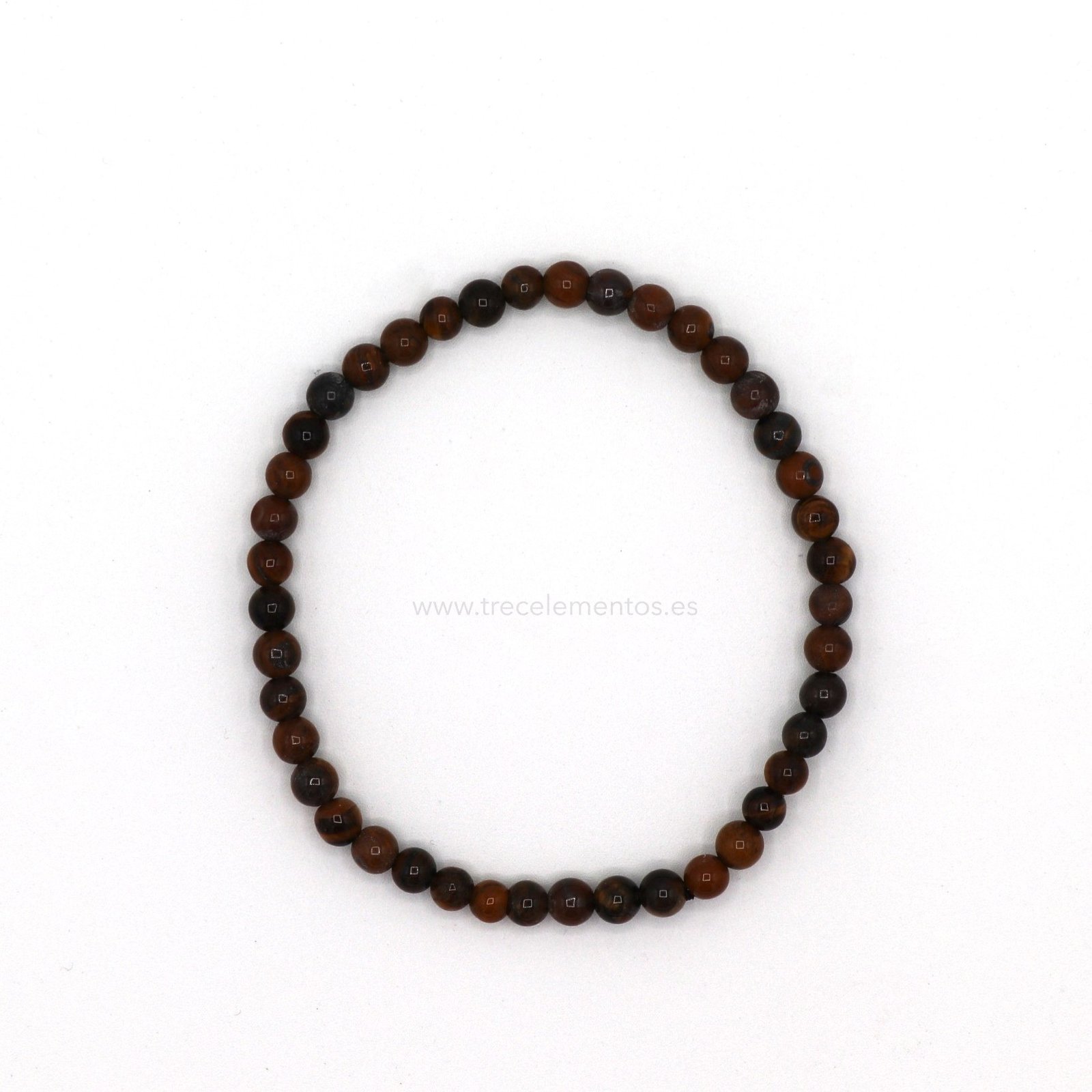 OJO TIGRE GOMA_2 Pulsera Elastica Ojo de Tigre 4 mm