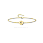 Pulsera Ojo Turco de acero dorado