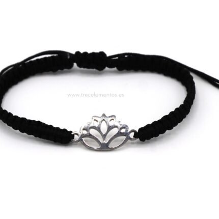 Pulsera Ajustable Flor de Loto Acero