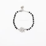 Pulsera Trebol 4 Hojas Acero plateado