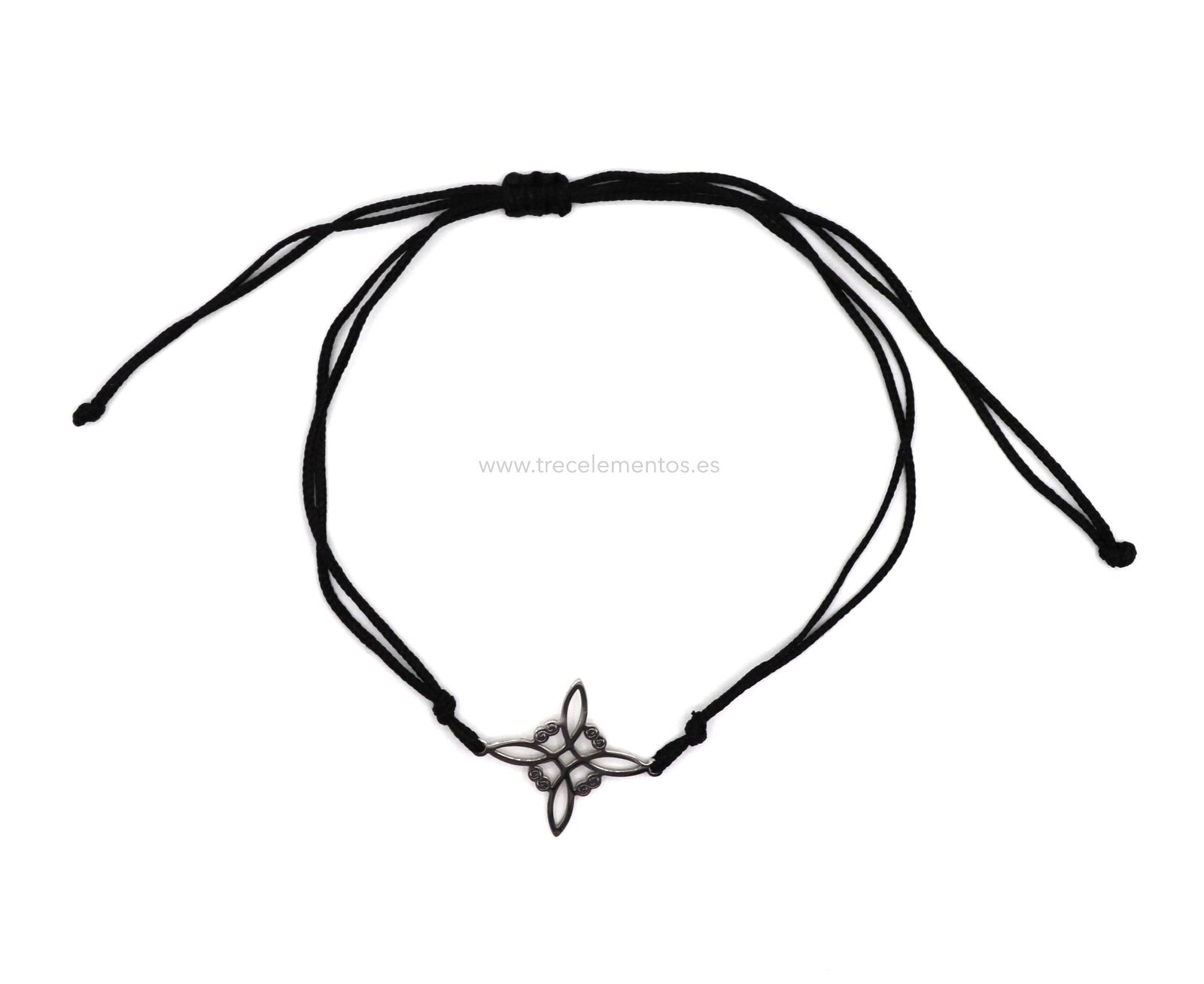 PULSERA NUDO BRUJA ACERO Pulsera Ajustable Nudo de Bruja Acero