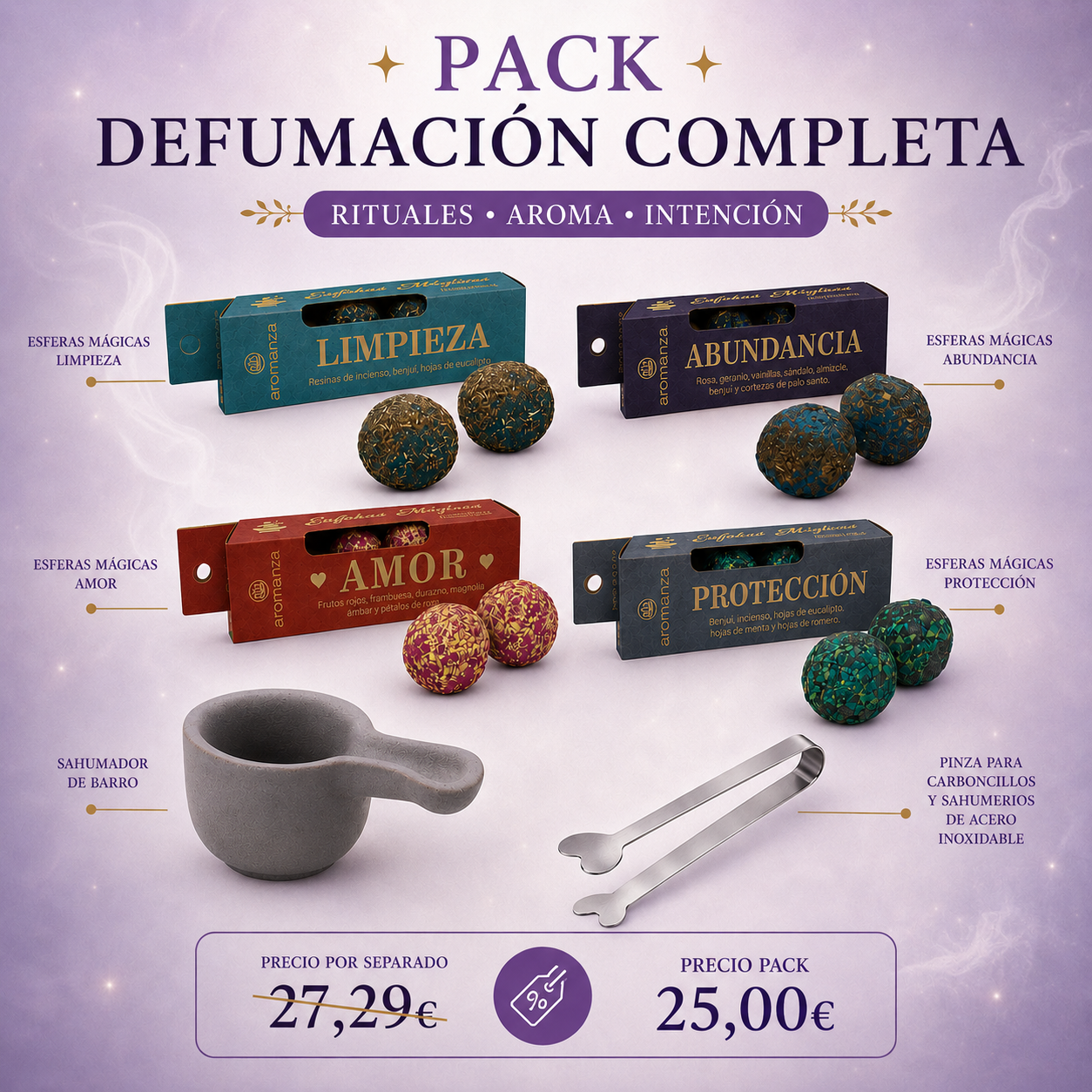 Pack Esferas de Defumación Pack Esferas de Defumación