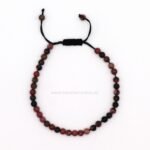 Pulsera ajustable de Rodonita natural 4 mm 2