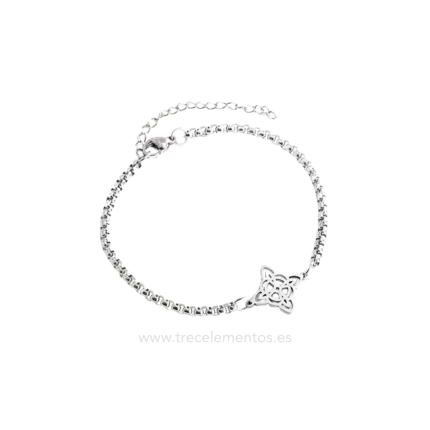 Pulsera Nudo de Bruja Acero inoxidable