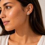 pendientes acero plateado estrellas