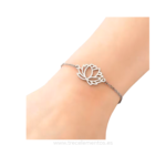 Pulsera Flor de Loto Acero · Resiliencia · Renacer · Armonía - Imagen 2
