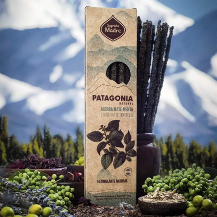 Incienso Patagonia Yerba Mate y Menta de Sagrada Madre para frescura y armonización energética