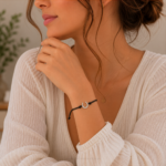 pulsera herradura de acero plateado en modelo