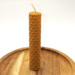 Vela de cera de abeja y canela para prosperidad y activación