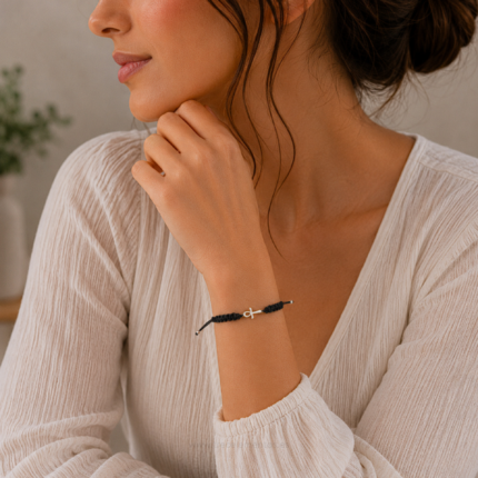 Pulsera cruz egipcio acero