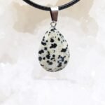 Colgante Jaspe Dalmata para proteccion y equilibrio