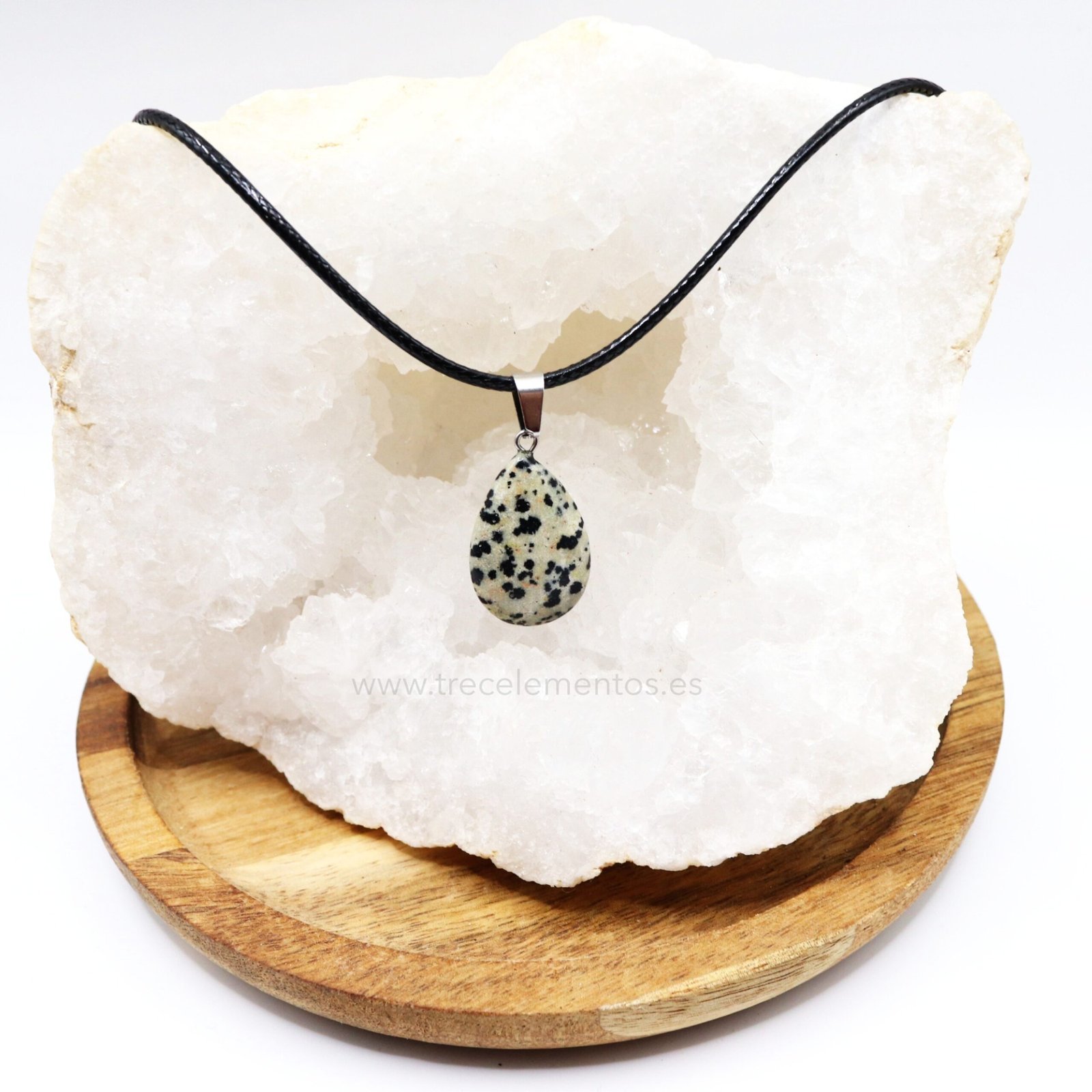 gota jaspe dalmata Colgante Jaspe Dalmata natural