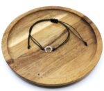 pulsera herradura de acero plateado