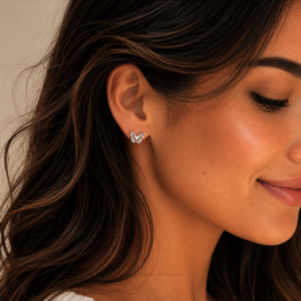 Pendientes Mariposa Acero elegantes y ligeros
