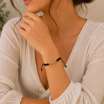 Pulsera Ajustable Nudo de Bruja Acero para proteccion energetica
