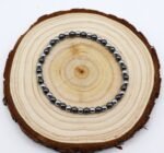 Pulsera Elastica de Hematites 4 mm
