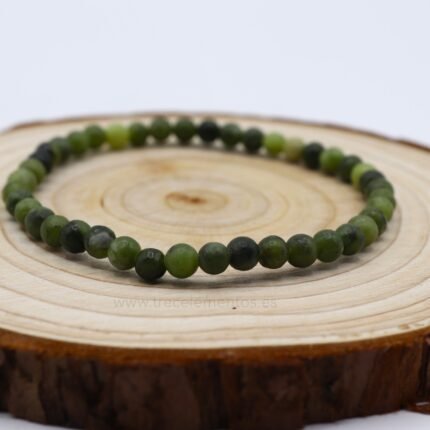 Pulsera de Jade natural con cuentas de 4mm
