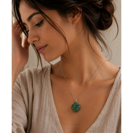 Collar aventurina verde para prosperidad buena suerte y protección