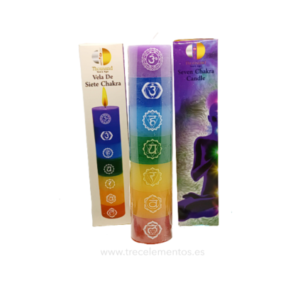 Velon de colores inspirado en los siete chakras